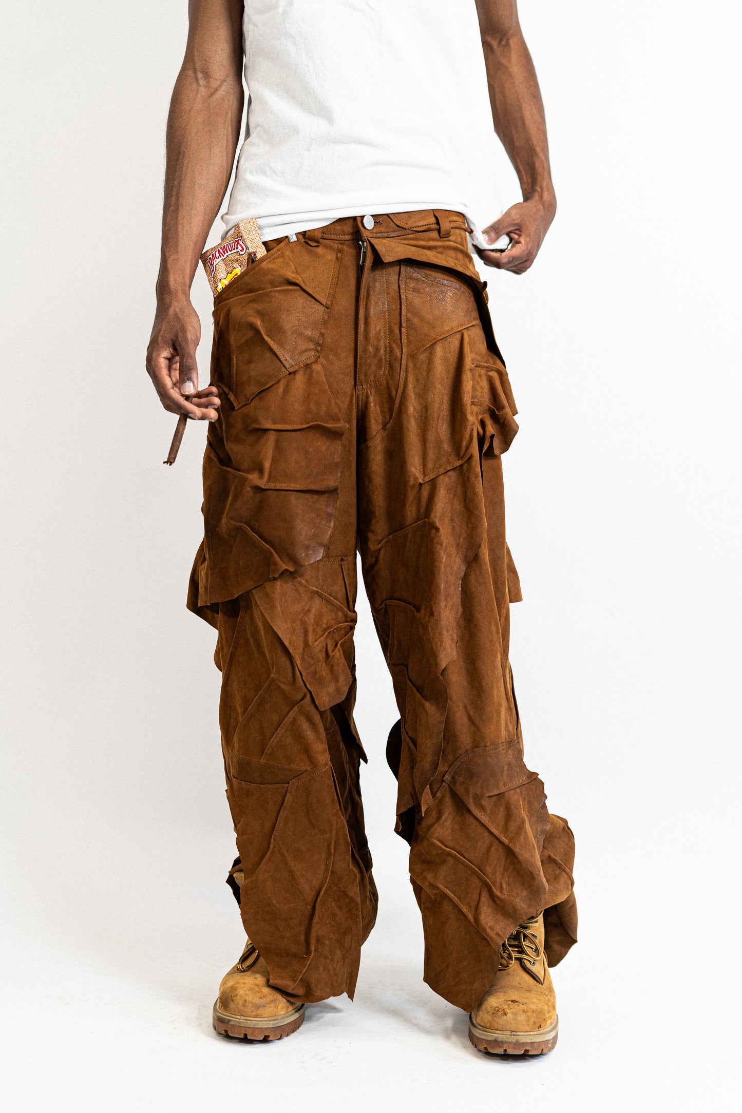 Fronto Leaf Leather Pants