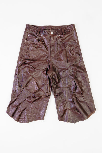 Fronto Leather Shorts - Dark
