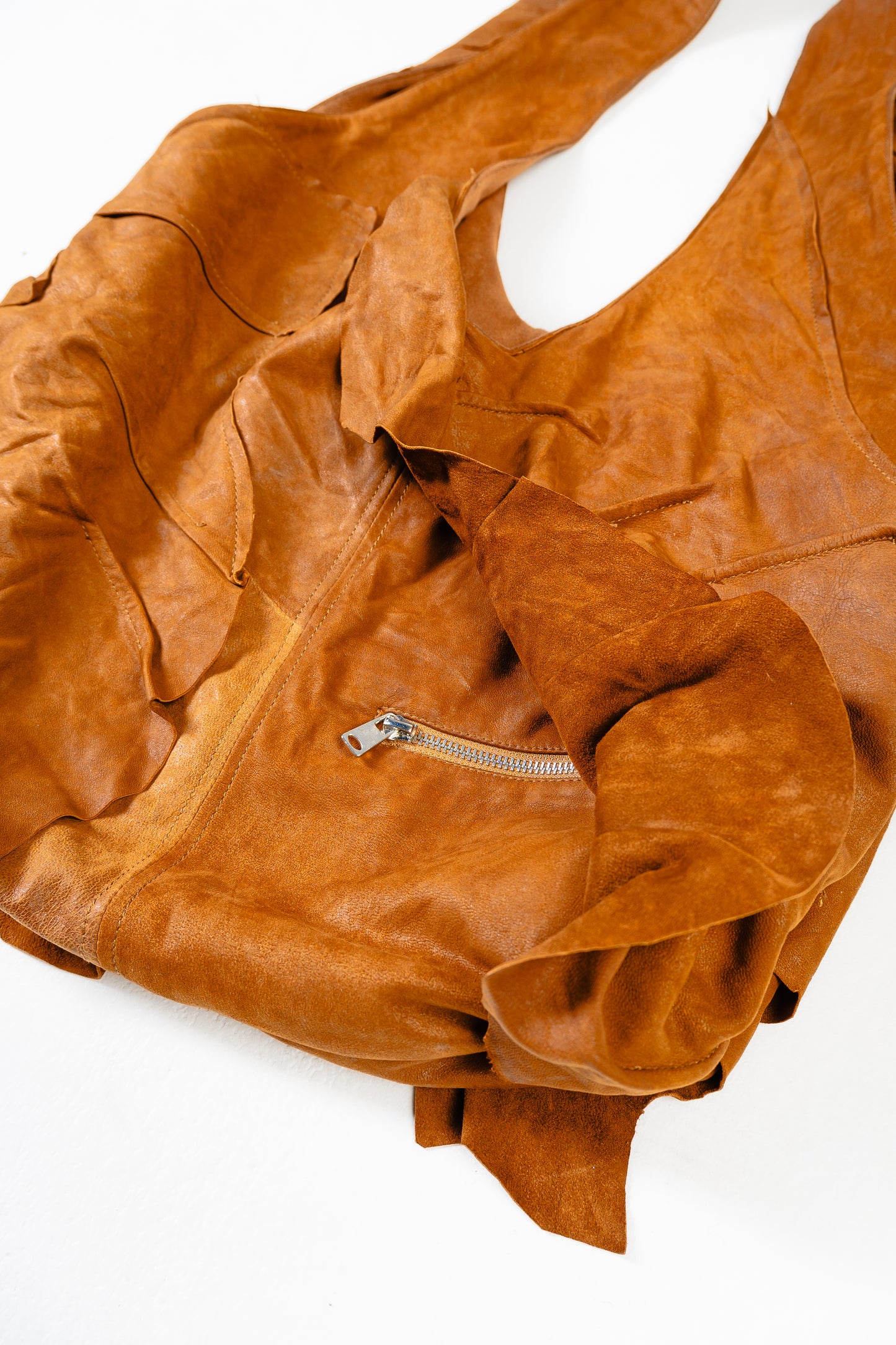 Fronto Leather Tote - Natural