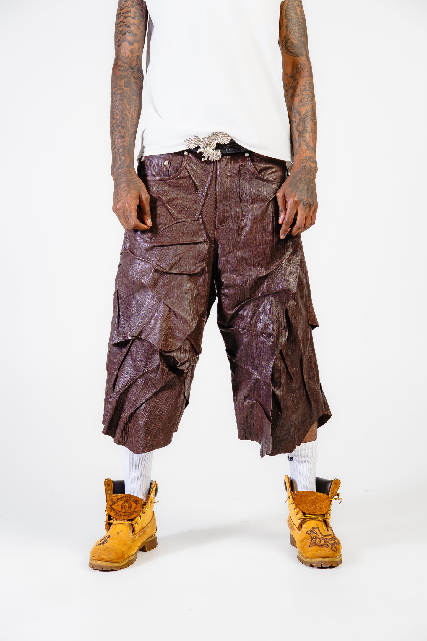 Fronto Leather Shorts - Dark