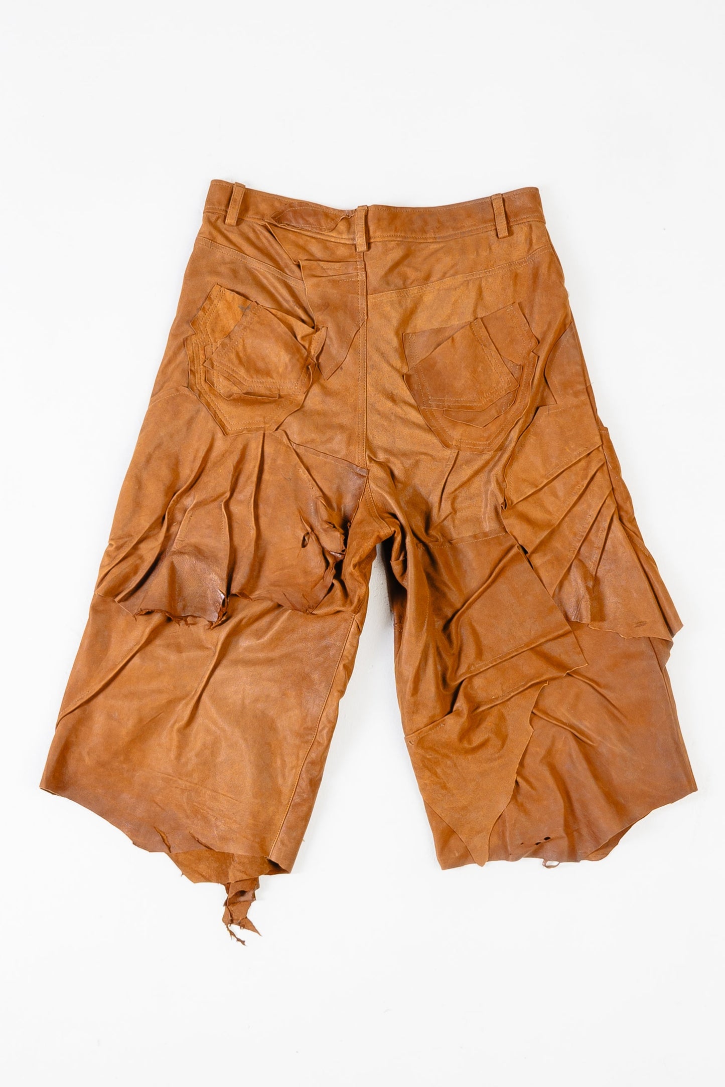 Fronto Leather Shorts - Natural