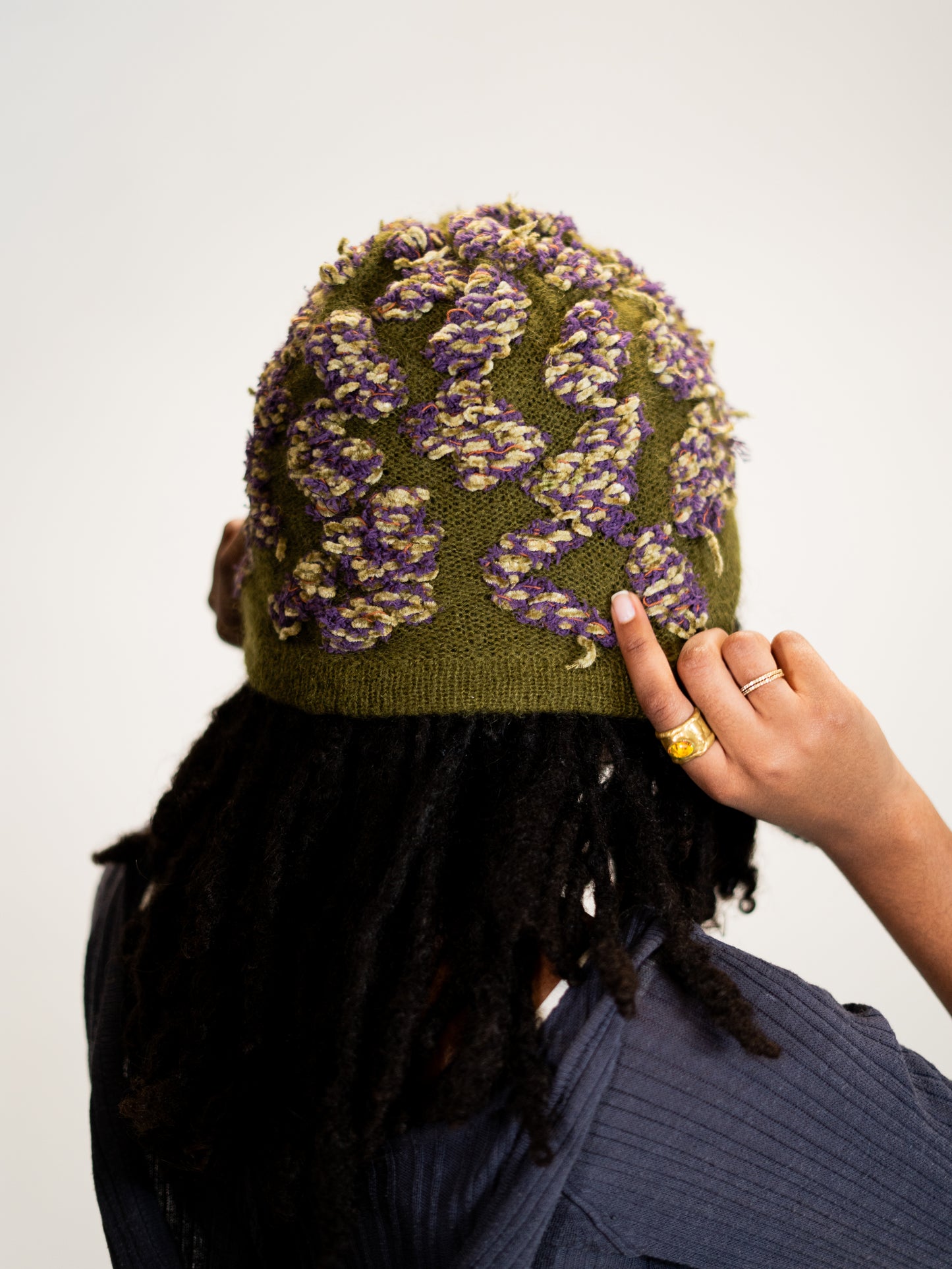 Purple Haze Mohair Beanie